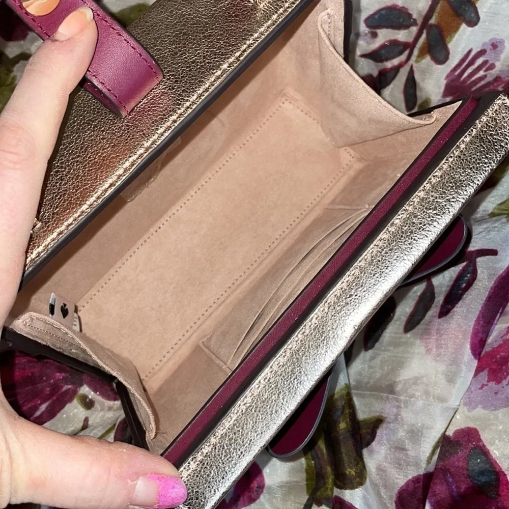 Brand New Kate Spade Leather Wrapping Party Gift Box Present Crossbody Purse